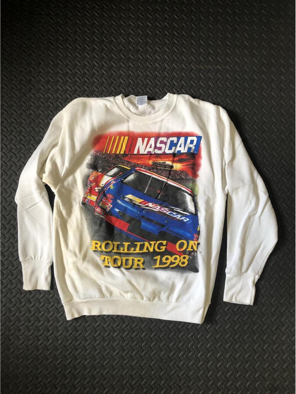 Vintage 1998 NASCAR Rolling On Tour Sweatshirt - Adult Large